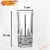Jogo De 6 Copos Altos Vidro Sun Stone 360ml Ke Home Cor Transparente - LS - Variedades Virtual