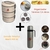 Kit Garrafa Térmica Madri 950 ML 100% Inox Café e Organizador Marmita Térmico 1,5L microondas geladeira Fitness Viagem - LS - Variedades Virtual