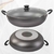 Panela Premium Wok Antiaderente Com Tampa De Vidro 32cm na internet