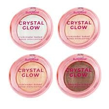 Iluminador Crystal Glow Baked Highlighter (dupe da Rare Beauty) - Ruby Rose