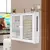 Imagem do Prateleira de Parede Dupla Sem Perfuração – Suporte para TV, Roteador, Wi-Fi e Caixa de Armazenamento – Ideal para Sala de Estar