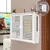 Prateleira de Parede Dupla Sem Perfuração – Suporte para TV, Roteador, Wi-Fi e Caixa de Armazenamento – Ideal para Sala de Estar
