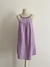 Vestido corto lila con detalle trenzado Talle M