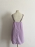 Vestido corto lila con detalle trenzado Talle M en internet