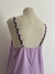 Vestido corto lila con detalle trenzado Talle M - comprar online
