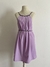 Vestido corto lila con detalle trenzado Talle M - Colectivo Circular