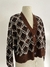 Cardigan Stradivarius estampado NUEVO Talle M