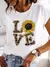 Camiseta feminina de manga curta explosiva inseto borboleta libélula impressão