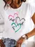Imagem do Camiseta feminina de manga curta explosiva inseto borboleta libélula impressão