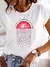 Camiseta feminina de manga curta explosiva inseto borboleta libélula impressão