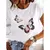 Imagem do Camiseta feminina de manga curta explosiva inseto borboleta libélula impressão