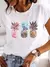 Camiseta feminina de manga curta explosiva inseto borboleta libélula impressão - comprar online