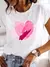 Camiseta feminina de manga curta explosiva inseto borboleta libélula impressão - comprar online