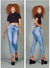 Calça Patogê feminina jeans cigarrete cintura alta (G4) - comprar online