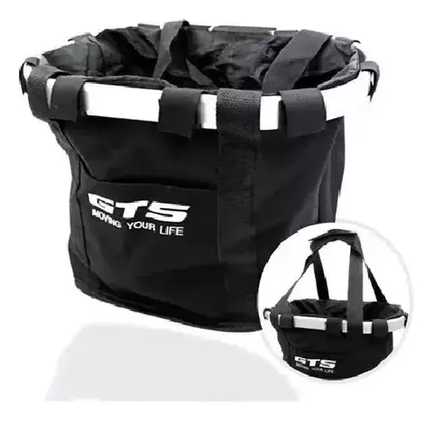 CESTA NYLON COMP 35X25X26 C/CINTO PRETO GTS