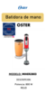 Batidora de Mano Oster 800W (Rojo) MIXER2803