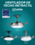 Ventilador de techo retráctil Vitta con Luz y control remoto (Negro o Blanco)