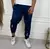 Calça esportiva fina de seda de gelo masculina, estilo solto, calça casual sec na internet
