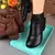 Imagem do Botas de couro para mulheres, botas de gancho, sapatos retrô, nova moda, outono