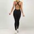 Sem costura macacões de yoga esportes fitness suspender quadril levantar cruz b - Variedades Falu