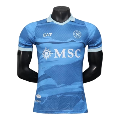 Camisa Napoli Edição especial 24/25 - Jogador EA7 Masculina - Azul