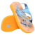Chinelo Havaianas Baby Disney Classics com estampa do Pato Donald, tiras azuis e solado amarelo