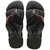 Chinelo Havaianas Power 2.0 na cor preta, com tiras trançadas e sola texturizada.