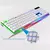 Jogo teclado mouse semi mecânico rgb led gamer jogo m400/m300 com fio