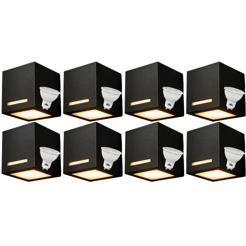 Pack x 8 Aplique Unidireccional 3009 + LED - comprar online