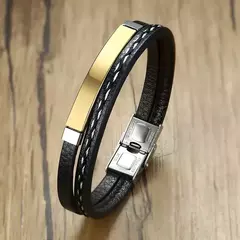 Pulseira de Couro Vnox!