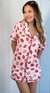 REF. 1645 - PIJAMA BOTÃO SHORTS BEIJO na internet