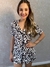 Ref. 1661 - PIJAMA FEMININO BOTÃO SHORTS ANIMAL PRINT PESSEGO na internet