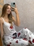 REF. 1496 - PIJAMA LOVE DE ALCINHA E CALÇA