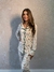 REF. 1767 - PIJAMA BOTÃO ALFAIATARIA FEMININO C/ CALÇA FLORES - comprar online