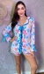 Imagem do 1720 - PIJAMA FEMININO LAÇOS FRONTAL SHORTS