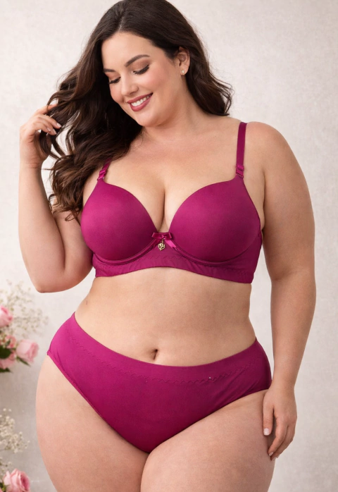 Conjunto Calcinha Sutiã - Plus Size na internet