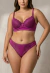 Conjunto Sutiã e Calcinha Fio Duplo Rosa Marsala - Tamanho 50