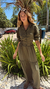 Vestido Sally Verde Militar - comprar online