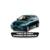 Grade Principal Corsa Hatch Sedan 02/07 Preta