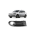 Grade Lateral Para-choque Gol Saveiro Voyage G5 09/12 Com Furo Preta LD