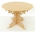 Mesa Redonda Arabesco Provençal MDF Cru 60x60x80 cm - comprar online