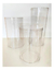 Trio Cilindro Transparente Tampa E Base Flexível 80 62 50 40