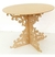 Imagem do Mesa Redonda Arabesco Provençal MDF Cru 60x60x80 cm