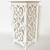 Kit Mdf Branco 2 Mesa Luis Xv Mãe E Filha 2 Cubos 1 Banco - comprar online