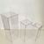 Enfeite Trio Cubo Transparente Acrílico Quadrado Desmontavel - comprar online