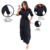 Vestido Evangélico Alfaiataria Preto Longo Com Babado - Rdn Modas
