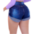 Short Jeans Feminino 4 Botões com Lavagem Escura - Rdn Modas