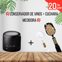 Conservador de Vinos + Cuchara Medidora - comprar online