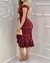 Vestidos femininos casuais 2025 primavera bloco de cor geométrica impresso plis - loja online