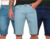 Kit 3 Bermudas Jeans Masculina Casual Lavagem Azul Médio Moda Verão Linha Prem - comprar online
